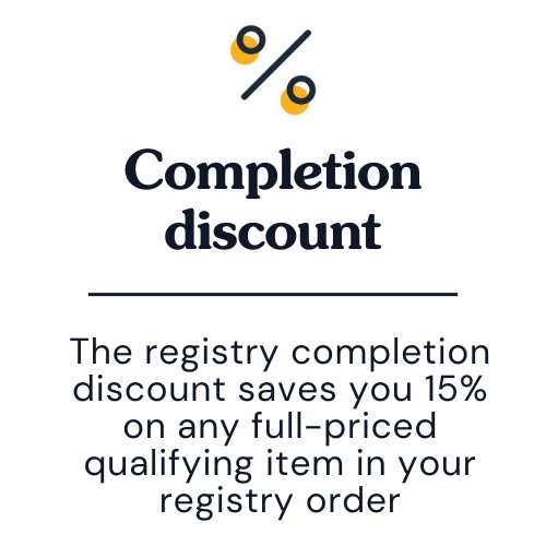 Baby registry completion discount