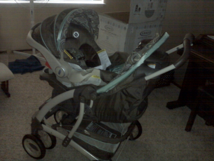 graco travel system green