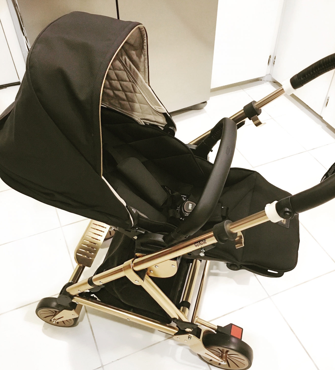 mamas and papas gold stroller