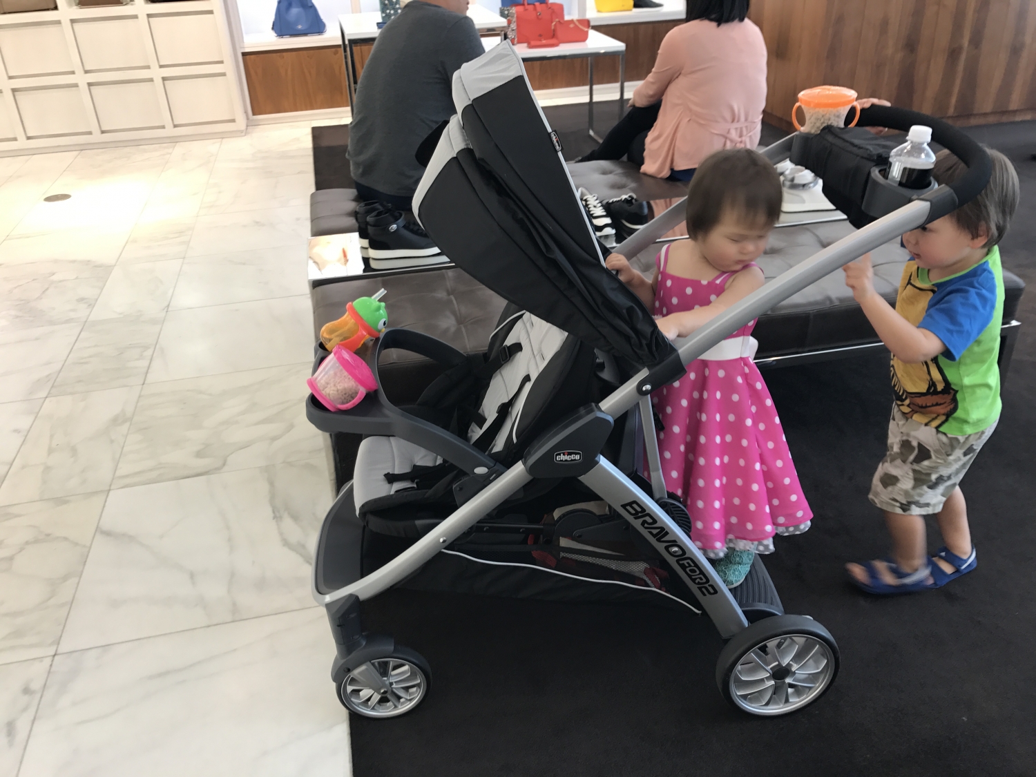 chicco sit stand stroller
