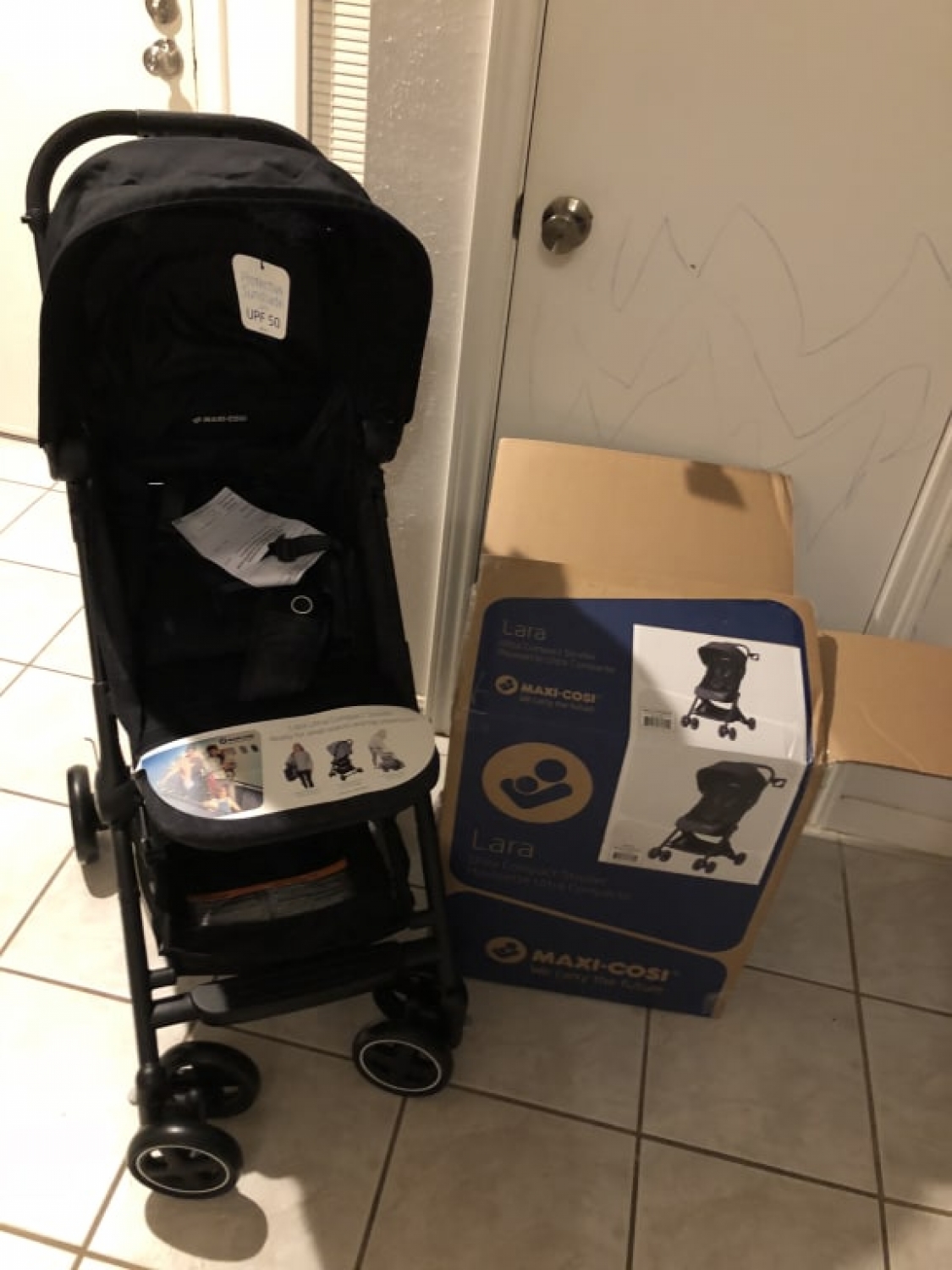 Maxi-Cosi Lara Ultra-Light Compact One-Hand Fold Baby Travel Stroller Nomad Blue 