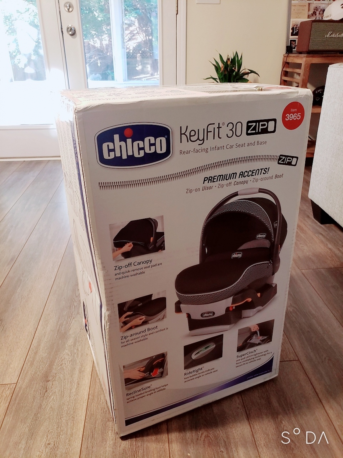 Chicco KeyFit 30 Zip Air Infant Car Seat Surf