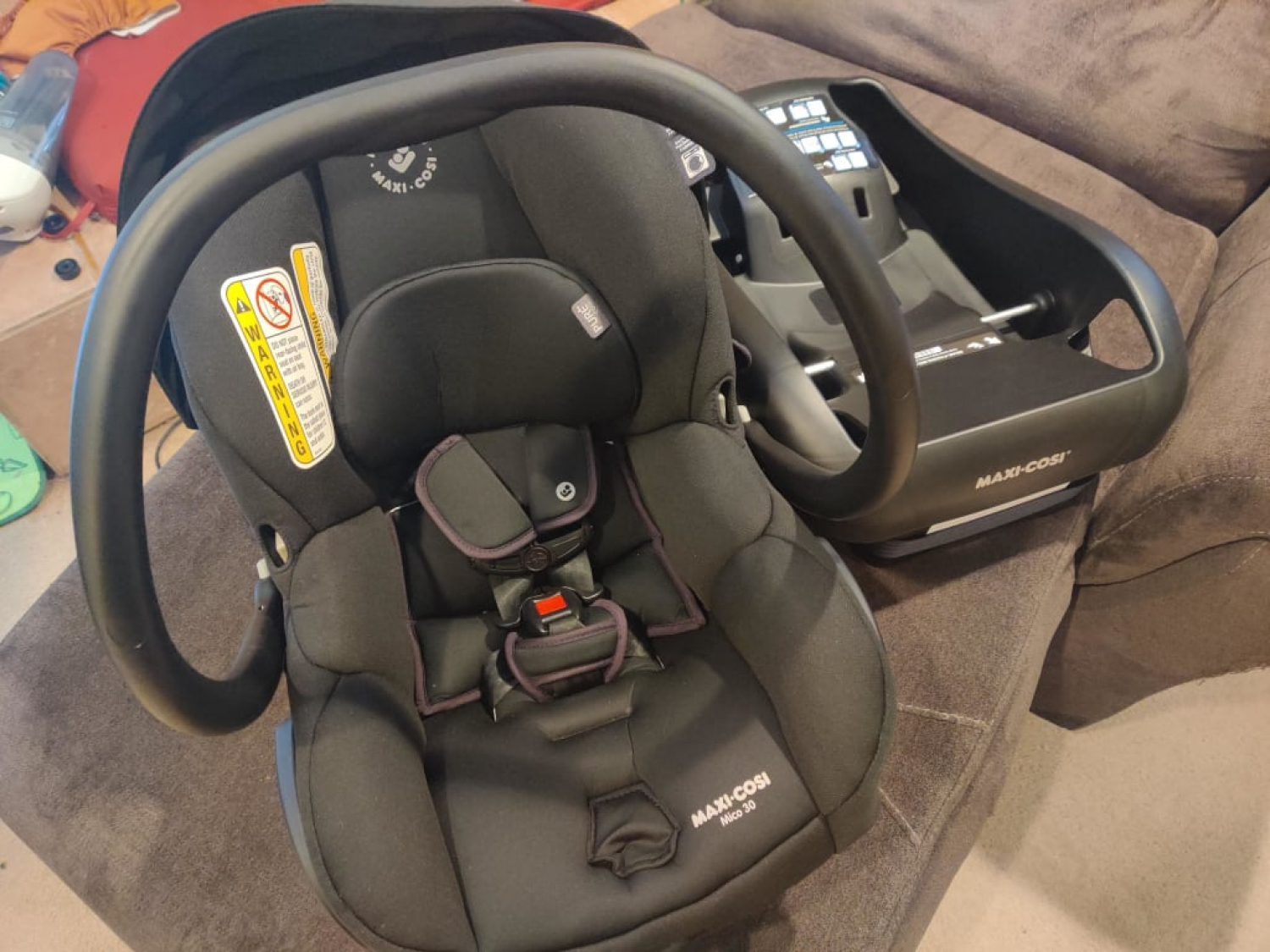 Maxi-Cosi mico 30 Infant siège auto bébé avec base de Nuit Noir 5-30 LB NEUF 