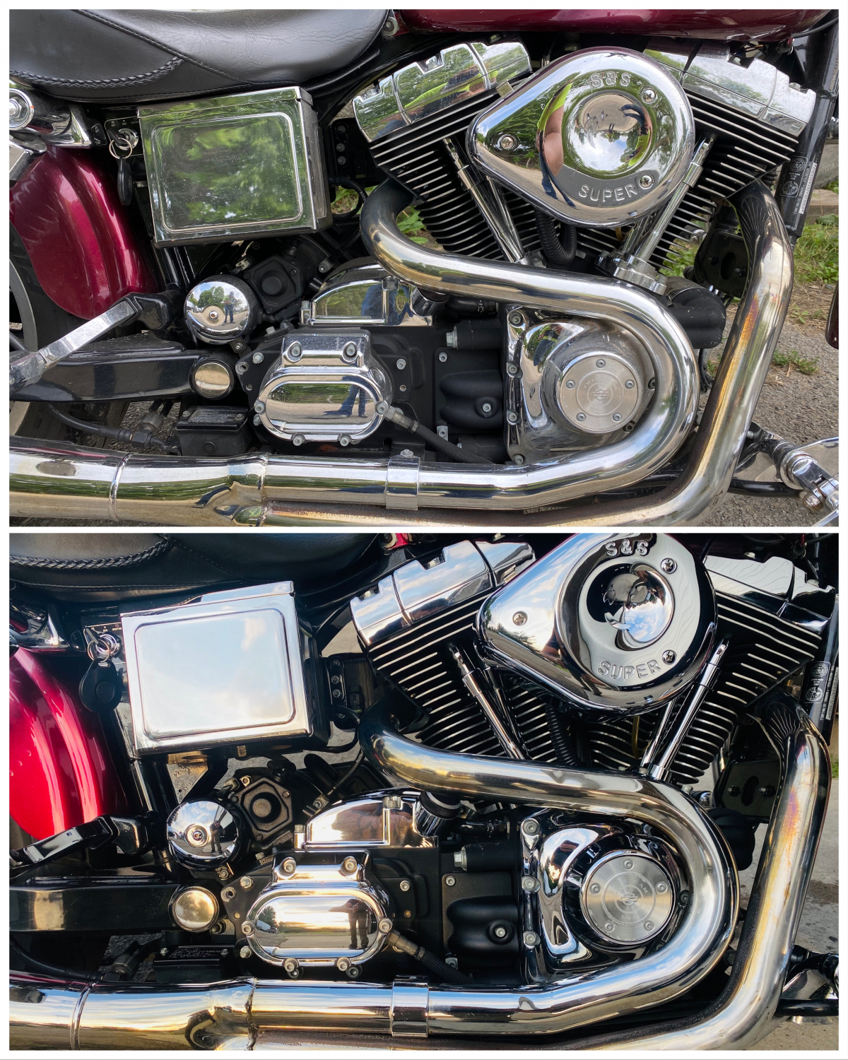 What's the best way to keep engine wrinkle black clean? (Read caption) :  r/Harley