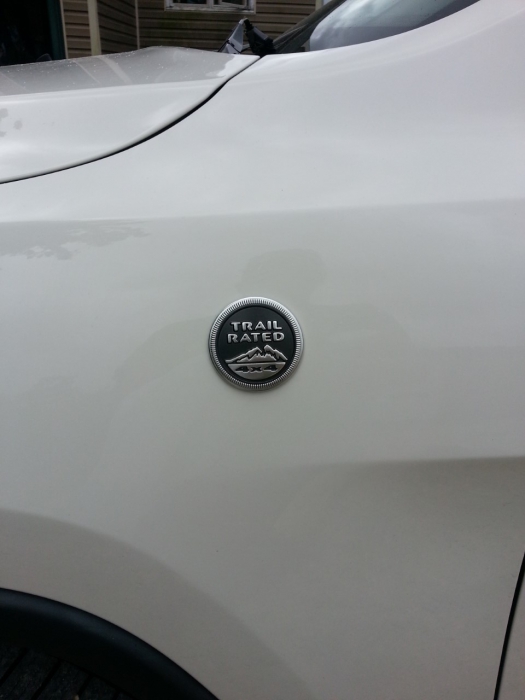 thumbnail interactive-video image 1 of Genuine Mopar Jeep Cherokee Trailhawk Badge – Right Side, 4x4 Trail Rated (68231048AA) 1 of 4