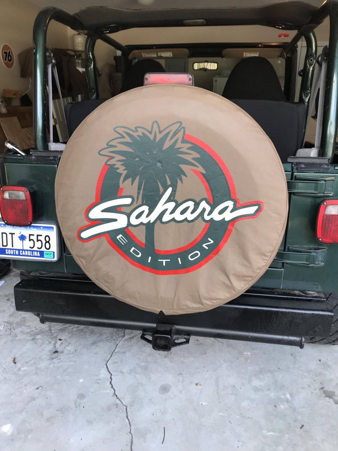 Mopar Jeep Sahara Logo Tire Cover for 1997-2006 Wrangler TJ -  