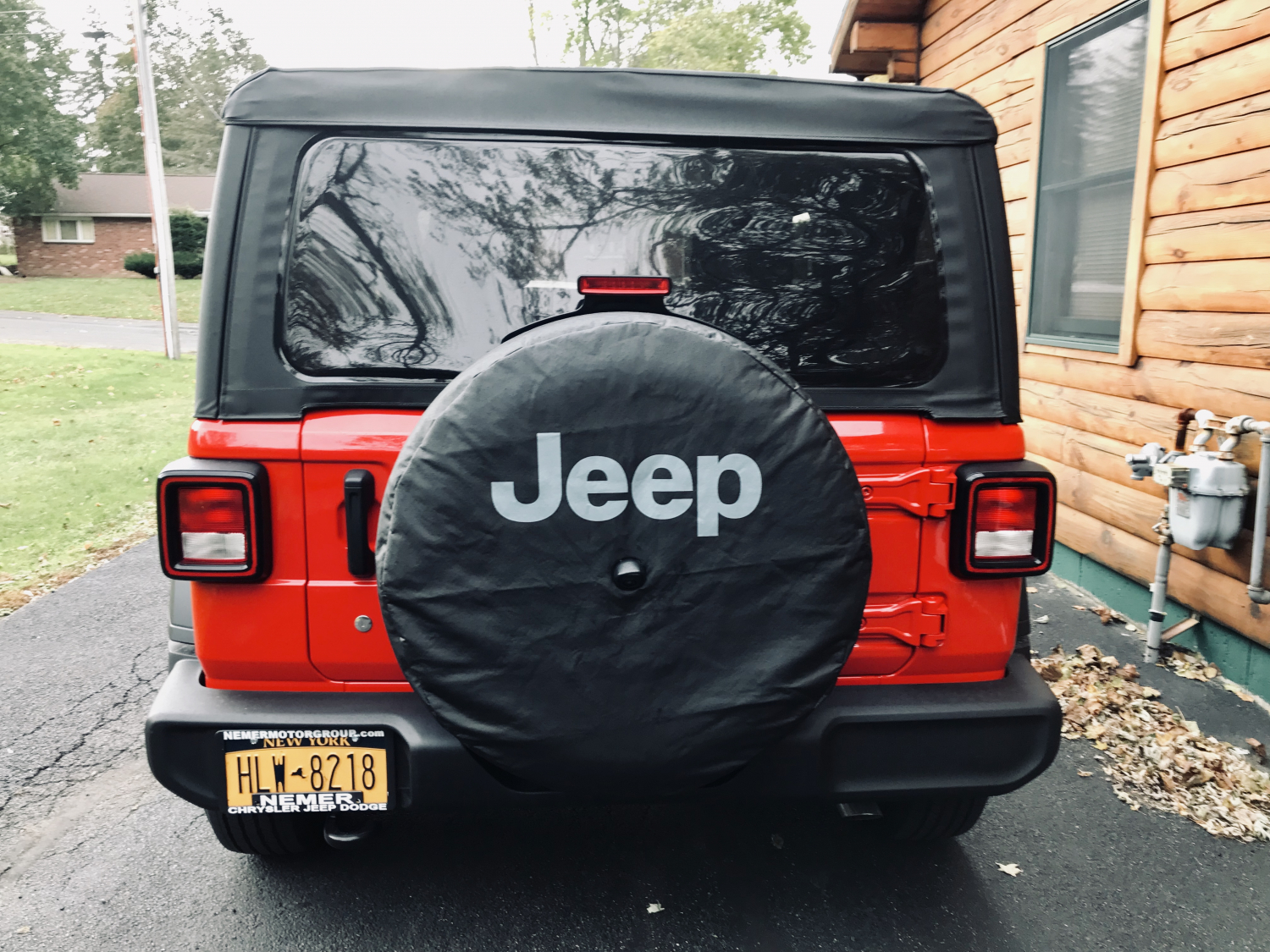 Genuine Mopar Spare Tire Cover For 2018-2024 Jeep Wrangler JL – OEM Vinyl – Part 82215440