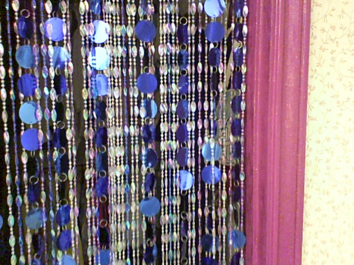 Rainbow Ice Pop Twisted Beads Curtain, Bamboo Curtains For Closet Doors