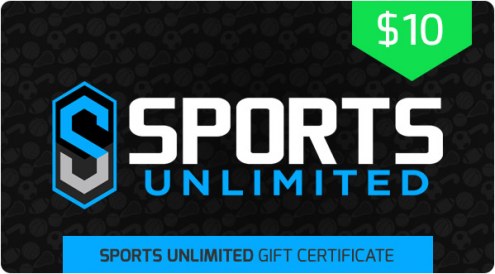 $10 Sports Unlimited Gift Certificate