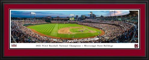 Mississippi State Bulldogs 2021 College World Series Champions Panorama