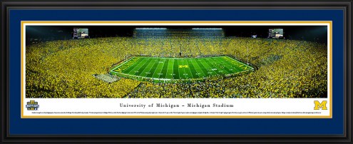 Michigan Wolverines Under the Lights Panorama