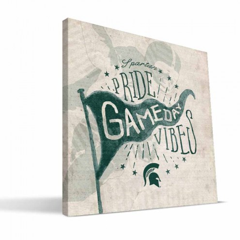 Michigan State Spartans Gameday Vibes Canvas Print
