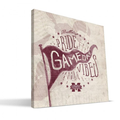 Mississippi State Bulldogs Gameday Vibes Canvas Print
