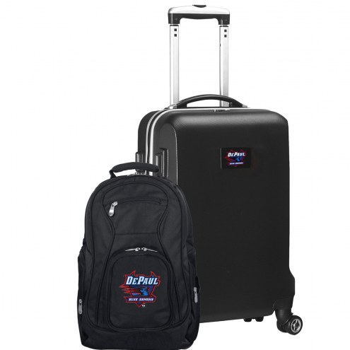 Depaul Blue Demons Deluxe 2-Piece Backpack & Carry-On Set