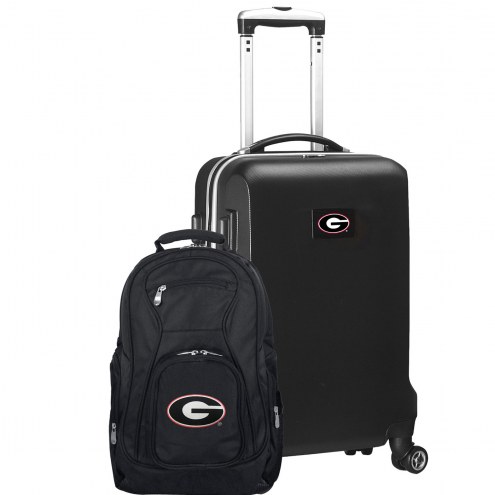 Georgia Bulldogs Deluxe 2-Piece Backpack & Carry-On Set
