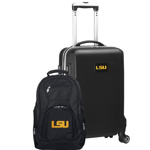 LSU Tigers Deluxe 2-Piece Backpack & Carry-On Set