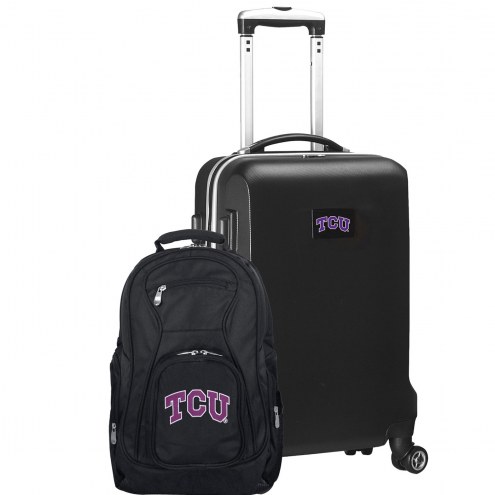 Texas Christian Horned Frogs Deluxe 2-Piece Backpack & Carry-On Set