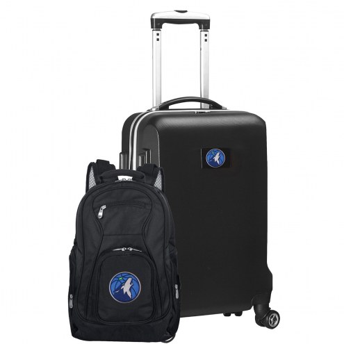 Minnesota Timberwolves Deluxe 2-Piece Backpack & Carry-On Set