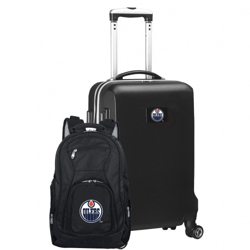 Edmonton Oilers Deluxe 2-Piece Backpack & Carry-On Set