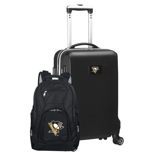 Pittsburgh Penguins Deluxe 2-Piece Backpack & Carry-On Set