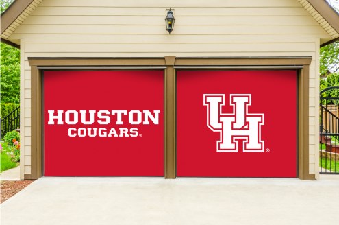 Houston Cougars Split Garage Door Banner