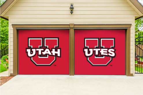Utah Utes Split Garage Door Banner