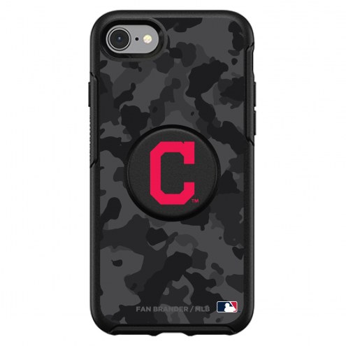 Cleveland Indians OtterBox Urban Camo Symmetry PopSocket iPhone Case