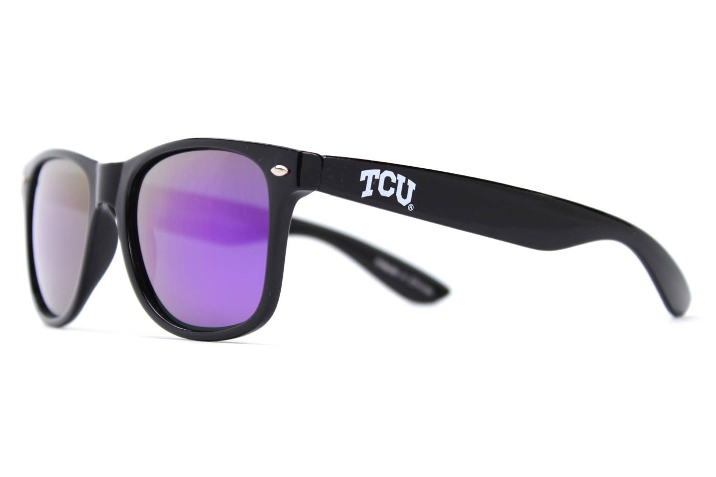 NCAA TCU Horned Frogs TCU-1 Purple Frame Purple Society43 Silver Lens Sunglasses One Size 