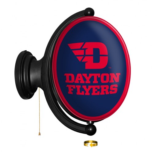 Dayton Flyers Oval Rotating Lighted Wall Sign