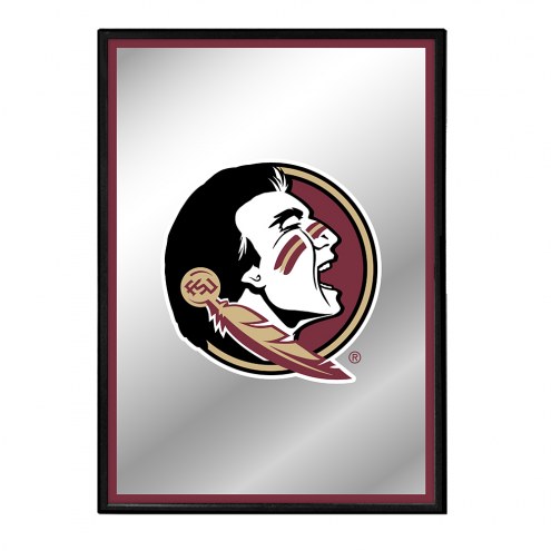 Florida State Seminoles Vertical Framed Mirrored Wall Sign