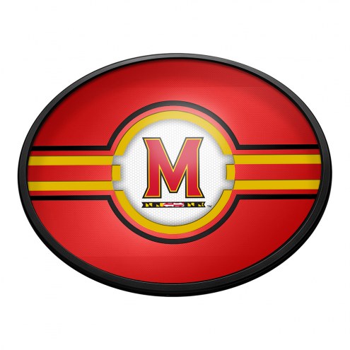 Maryland Terrapins Oval Slimline Lighted Wall Sign