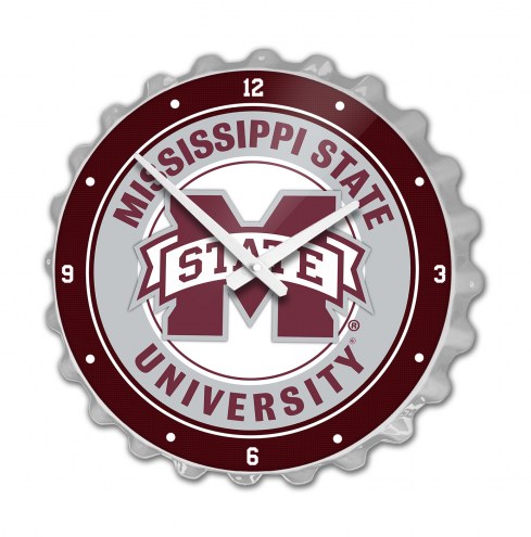 Mississippi State Bulldogs Bottle Cap Wall Clock