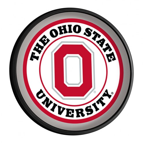 Ohio State Buckeyes Round Slimline Lighted Wall Sign