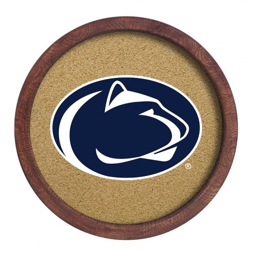 Penn State Nittany Lions &quot;Faux&quot; Barrel Framed Cork Board