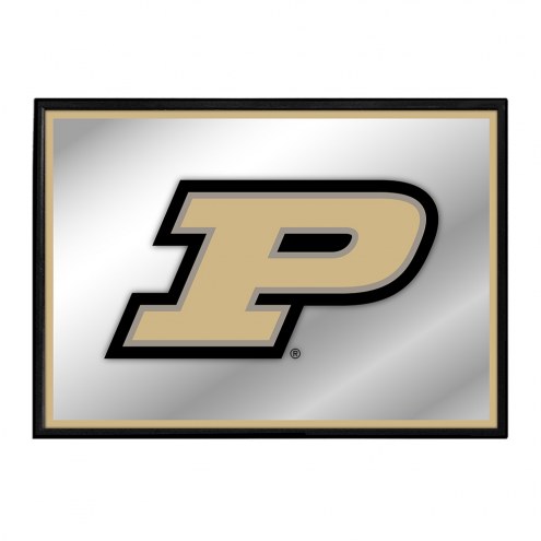 Purdue Boilermakers Horizontal Framed Mirrored Wall Sign