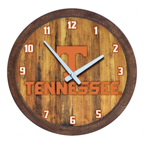Tennessee Volunteers &quot;Faux&quot; Barrel Top Wall Clock