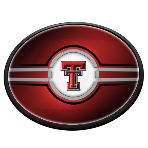 Texas Tech Red Raiders Oval Slimline Lighted Wall Sign