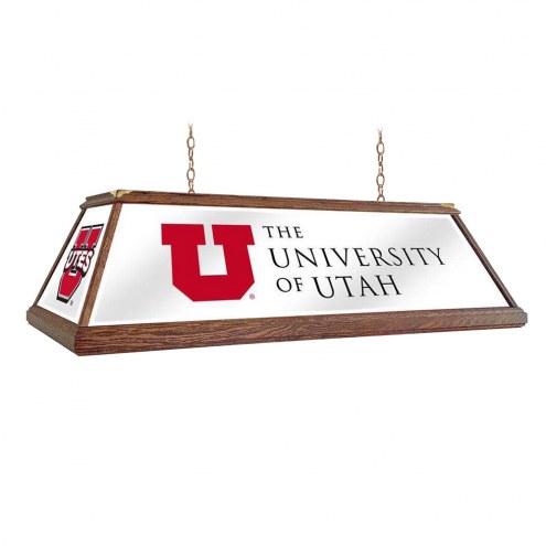 Utah Utes Premium Wood Pool Table Light