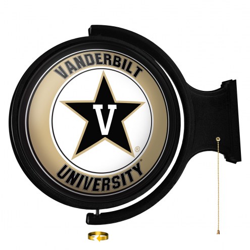 Vanderbilt Commodores Round Rotating Lighted Wall Sign