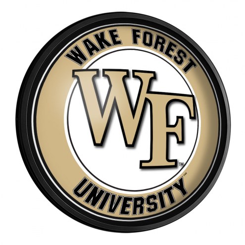 Wake Forest Demon Deacons Round Slimline Lighted Wall Sign
