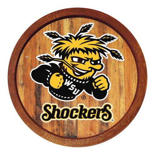 Wichita State Shockers &quot;Faux&quot; Barrel Top Sign