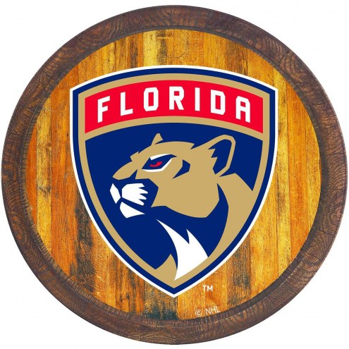 Florida Panthers &quot;Faux&quot; Barrel Top Sign