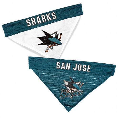 San Jose Sharks Reversible Dog Bandana