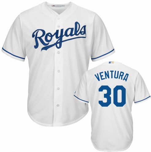 Kansas City Royals Yordano Ventura Replica Home Baseball Jersey
