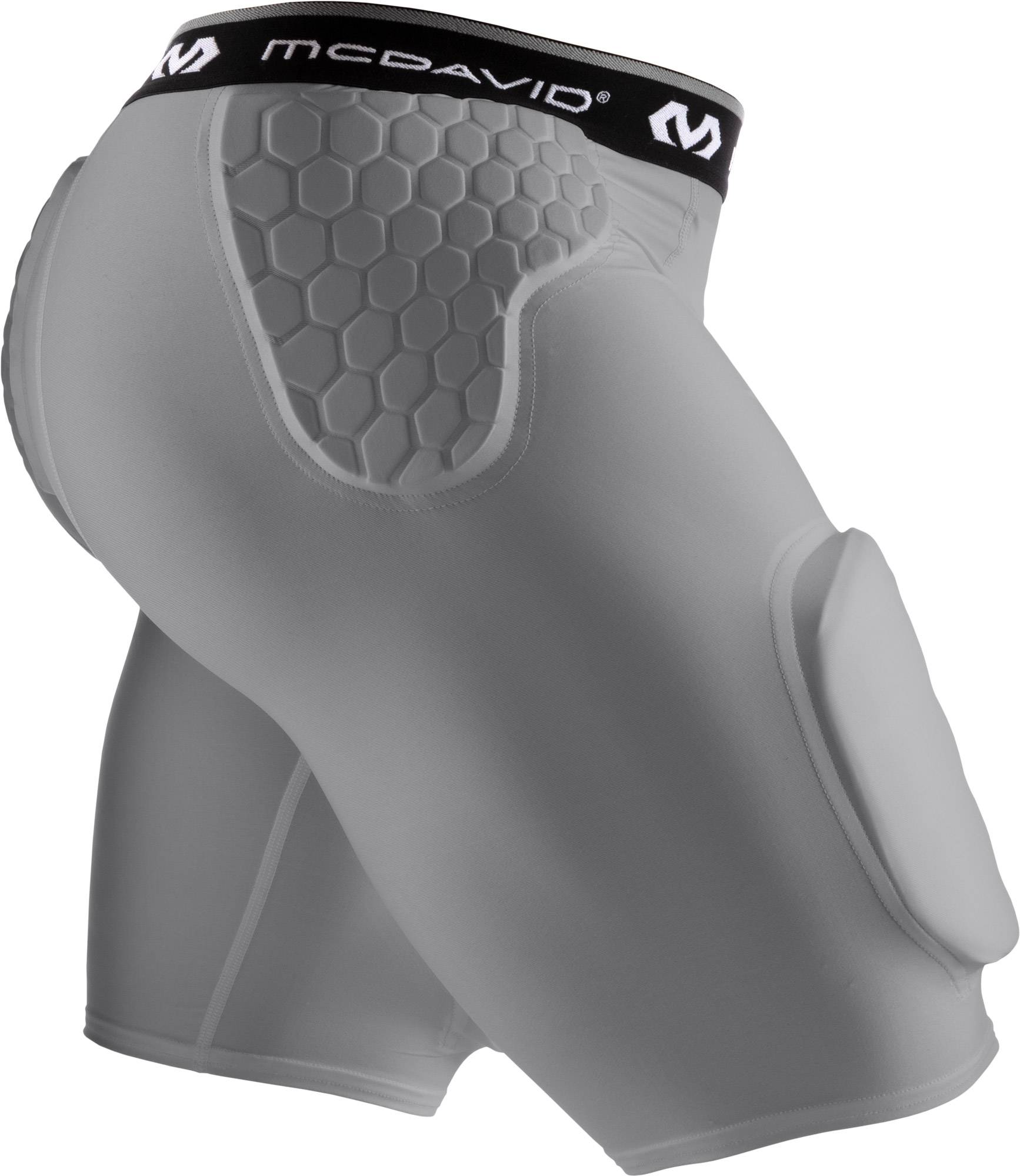 McDavid Hex Girdle with Hard-Shell Thigh Guards Adult XXL Gray 