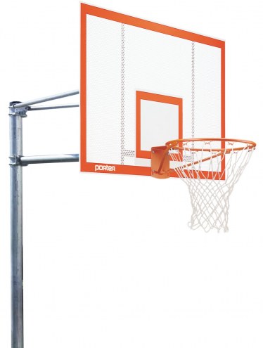Porter 6' Vertical Post Playground Basketball Hoop with 72&quot; Steel Backboard