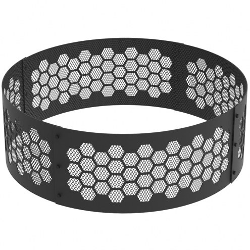 Honeycomb 36&quot; Round Steel Fire Ring
