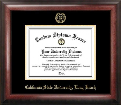 Long Beach State 49ers Gold Embossed Diploma Frame