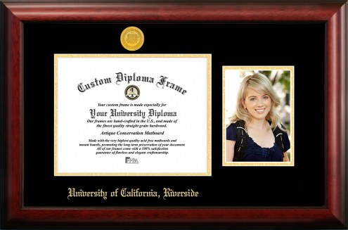 California Riverside Highlanders Gold Embossed Diploma Frame with Portrait
