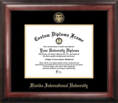 Florida International Golden Panthers Gold Embossed Diploma Frame